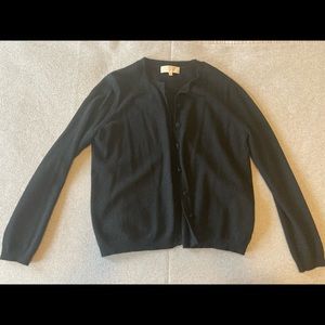 Sezane Black Wool & Cashmere Cardigan